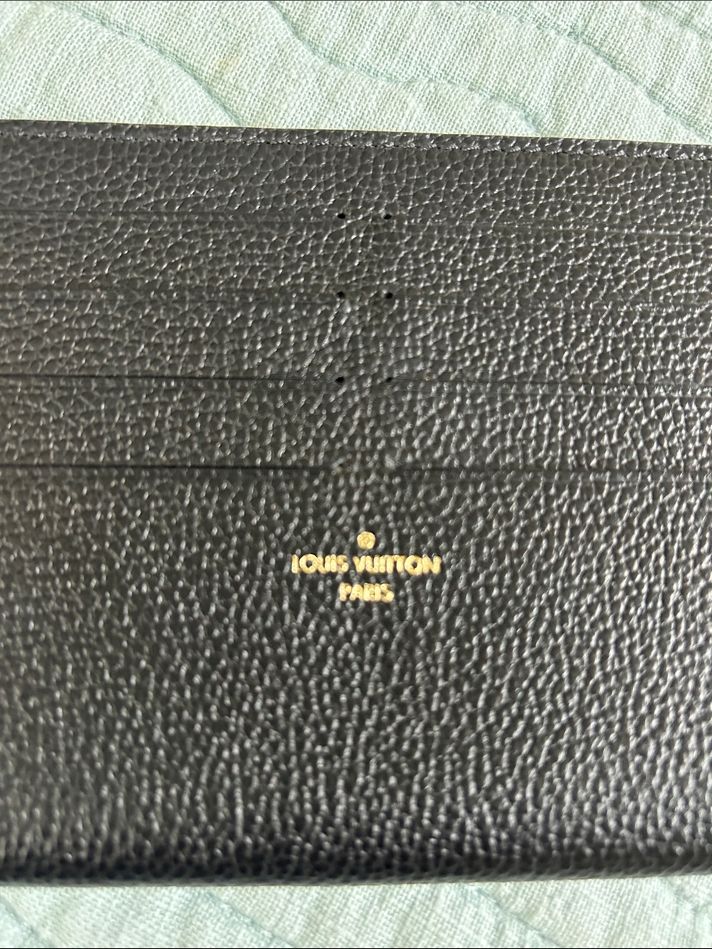 Louis Vuitton Black Leather Card Holder - Picture 8 of 8